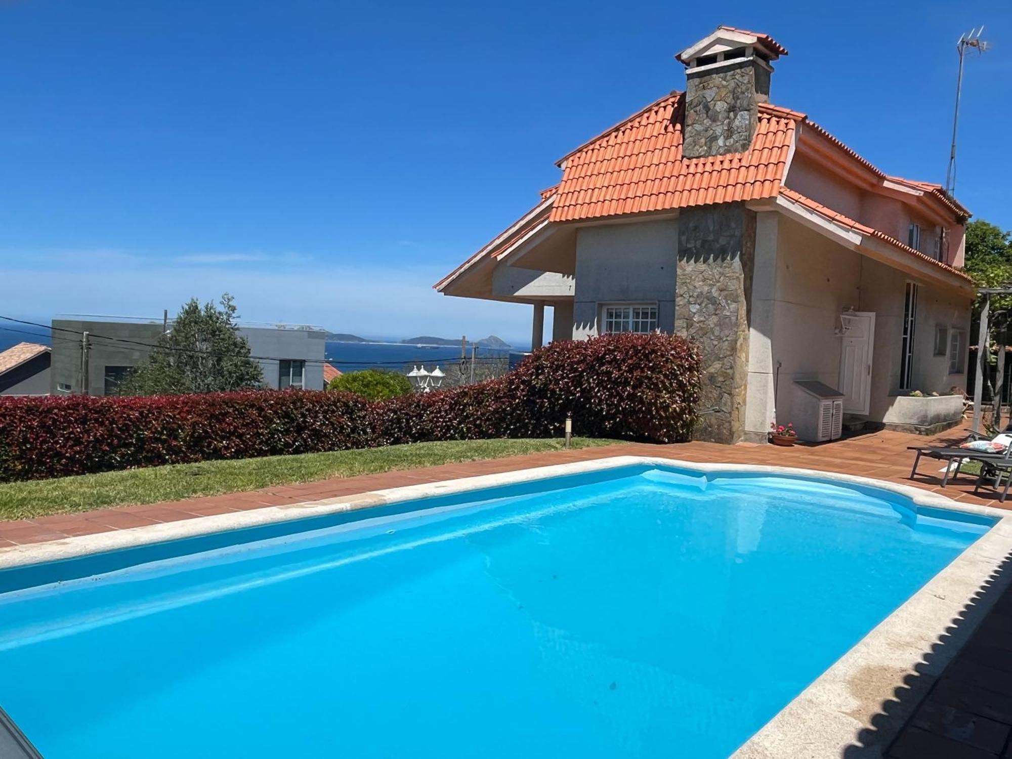 Casa Con Piscina, Vistas Y Cerca De Playas Vigo